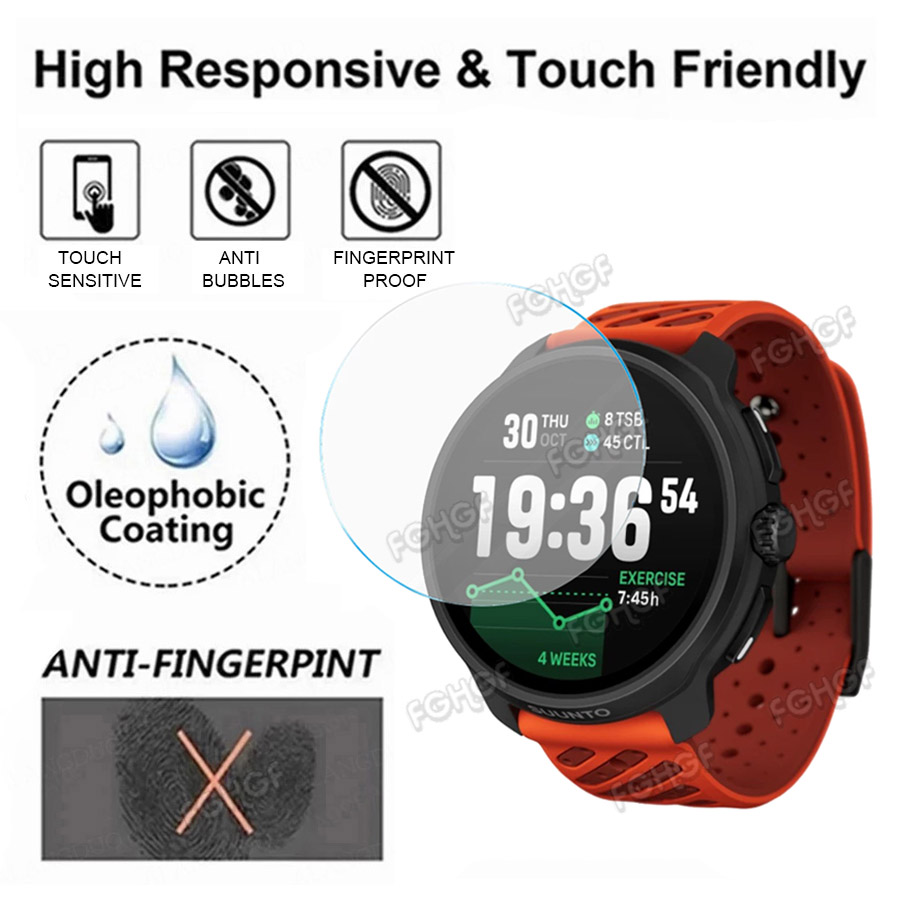 Smartwatch Watch Accessories - Tempered Glass Protective Film Guard For