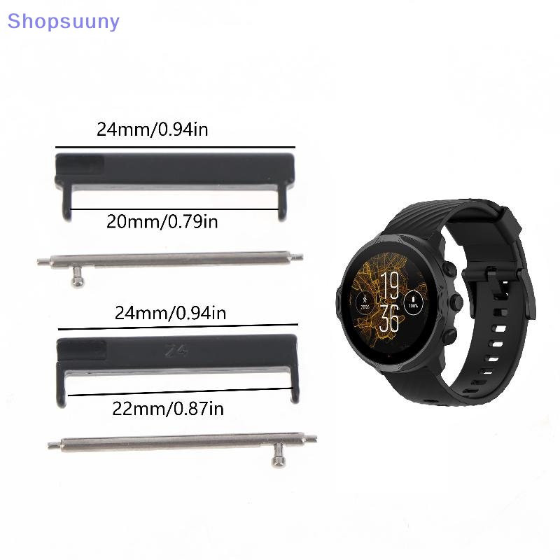 Smartwatch Watch Accessories - [SU]1Pair 24mm To 22mm/20mm Wristband Adapter