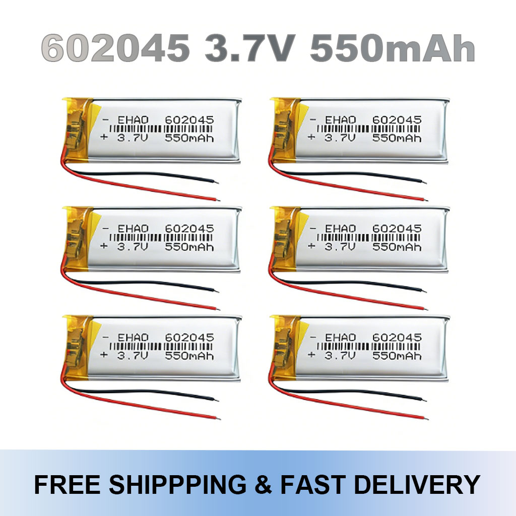 602045 3.7V 550mAh Lipo Batter - Smartwatch Headset ulasan dan harga