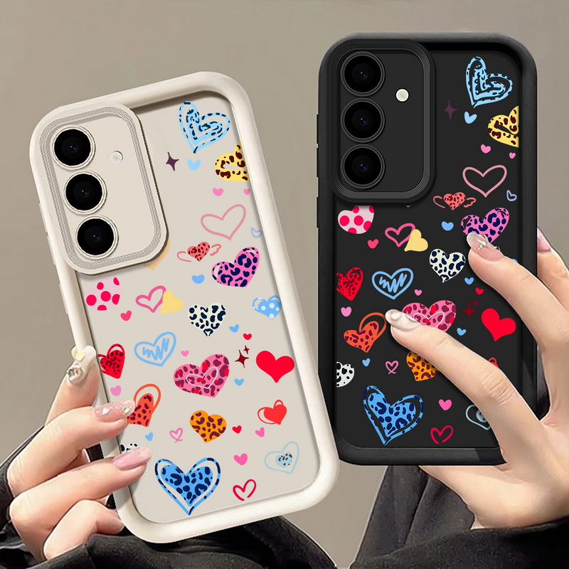 Colorful Heart Pattern Phone C - Samsung Galaxy A55 ulasan dan harga