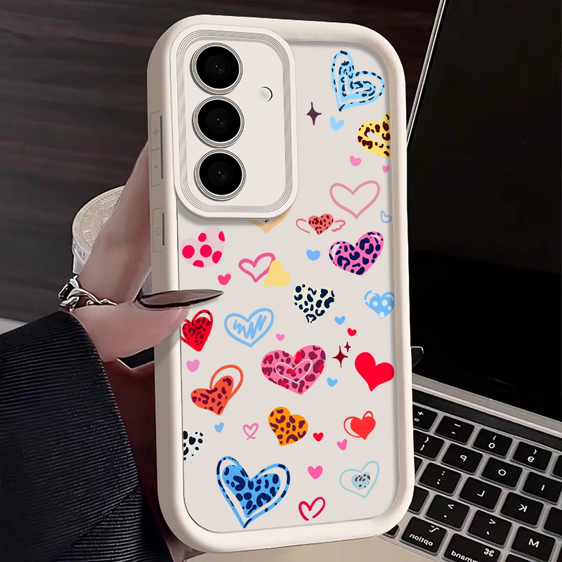 Colorful Heart Pattern Phone C - Samsung Galaxy A55 ulasan dan harga