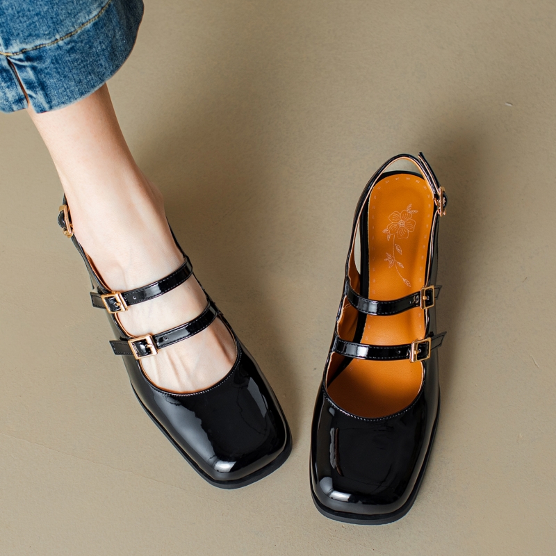 Elegant Women's High Heels Mar - Leather Classic Strap ulasan dan harga