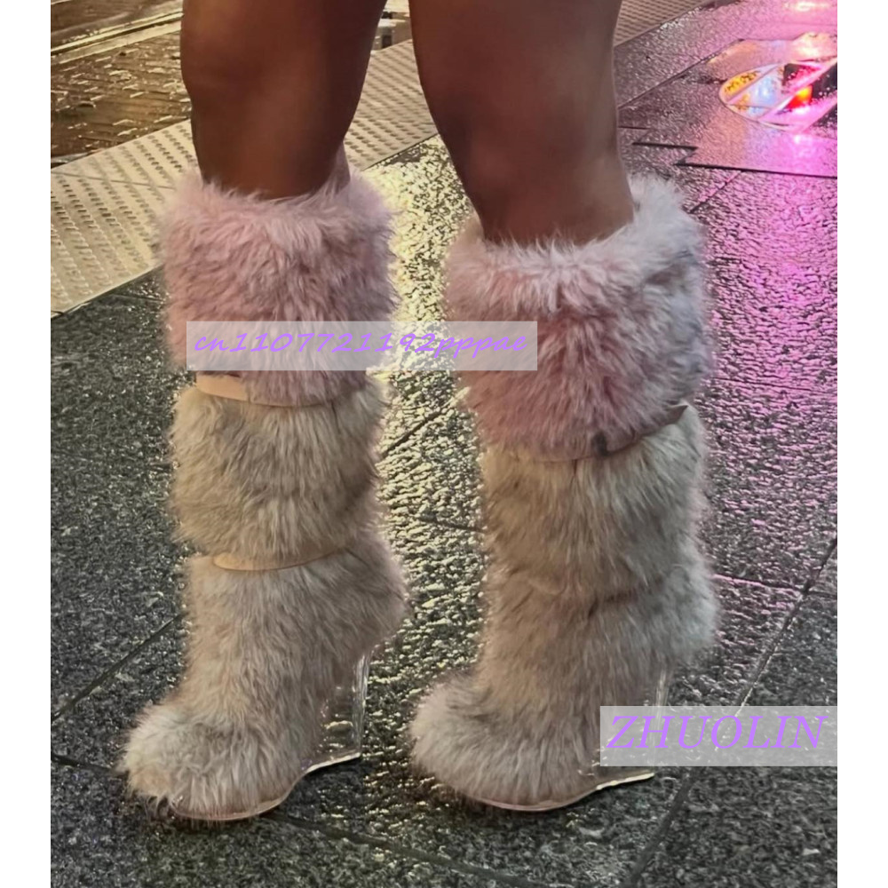Winter Gradient Furry Transpar - Leather Classic Strap ulasan dan harga