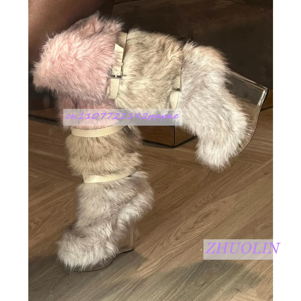 Winter Gradient Furry Transpar - Leather Classic Strap ulasan dan harga