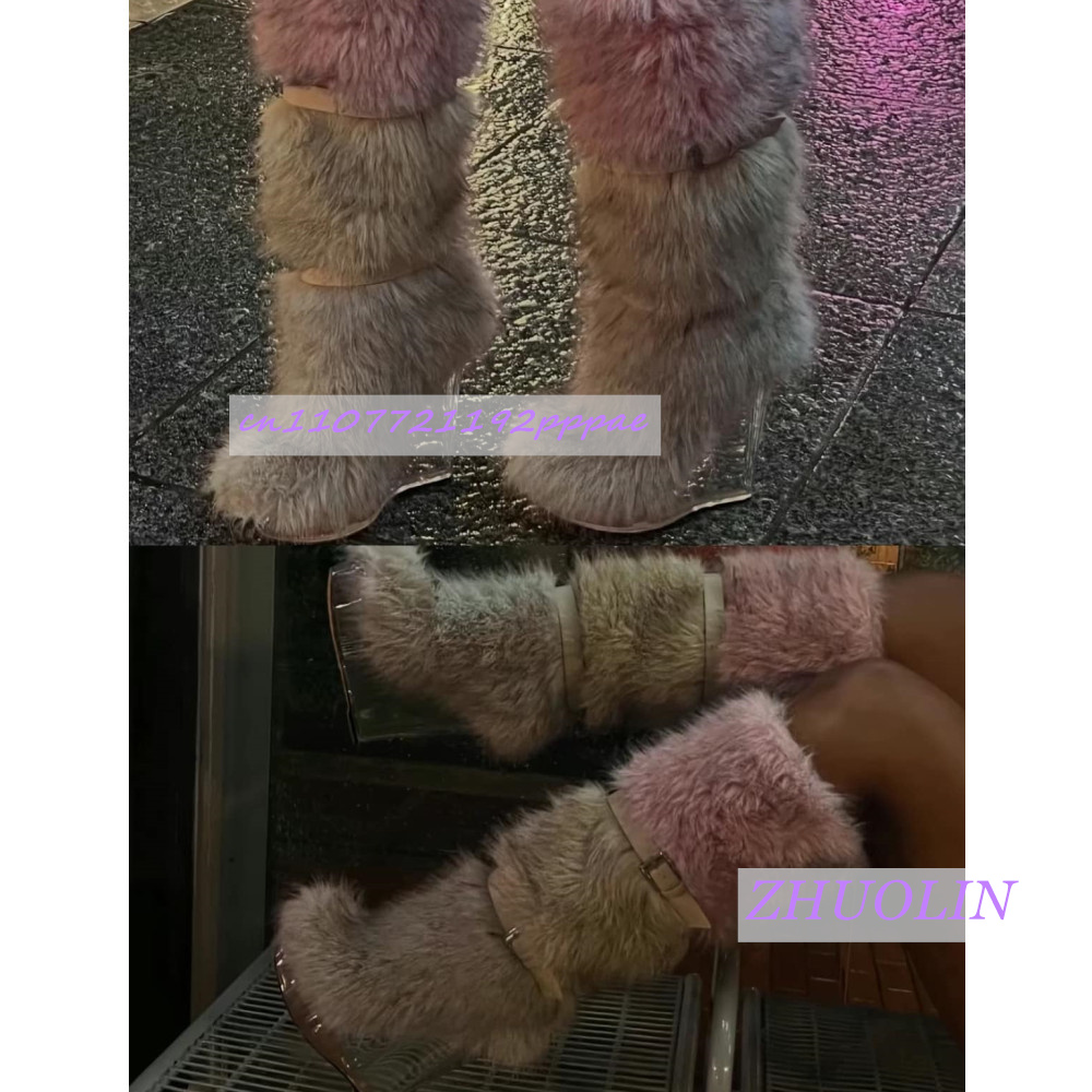 Winter Gradient Furry Transpar - Leather Classic Strap ulasan dan harga
