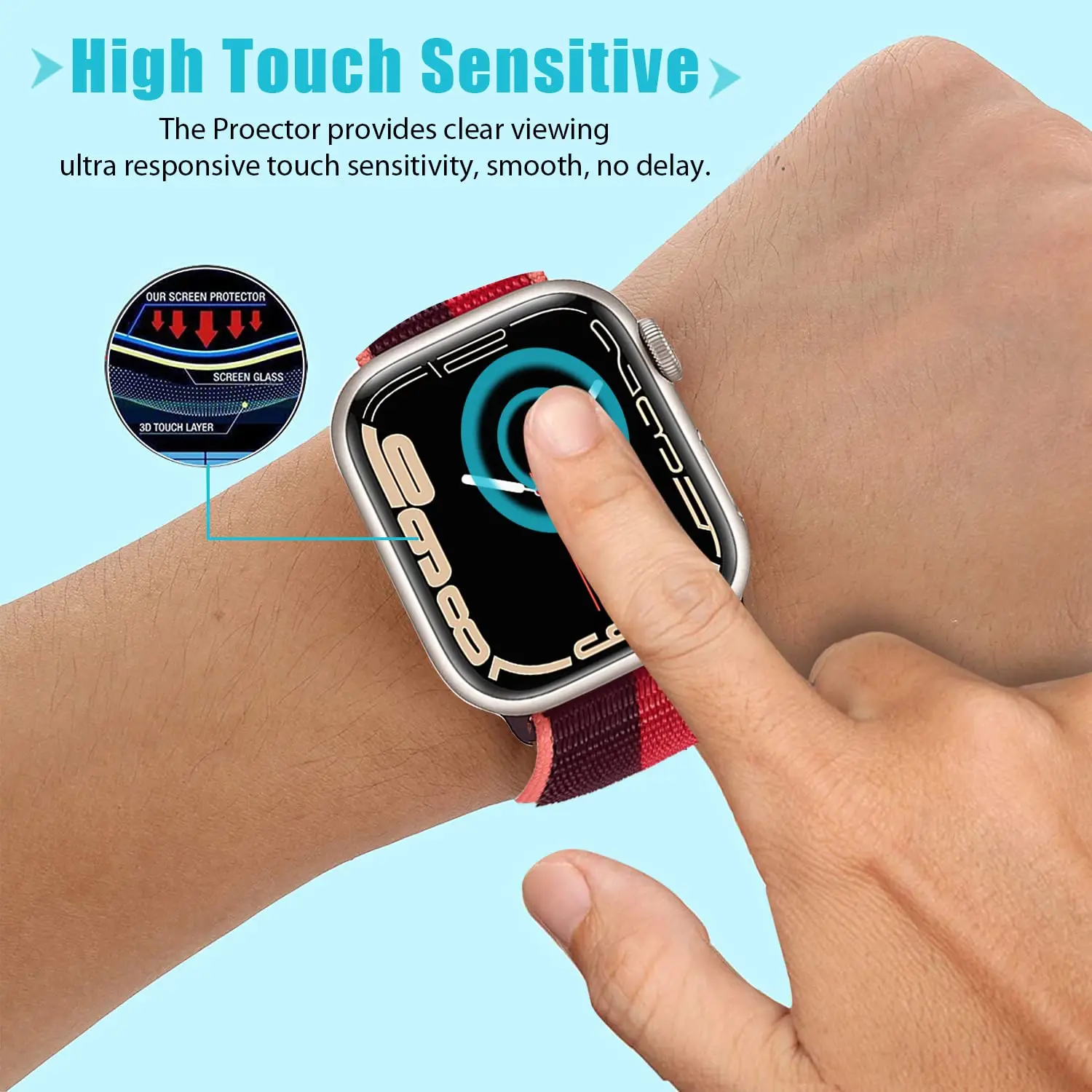 3D Tempered Glass For Apple Wa - Smart Watch Accessories ulasan dan harga