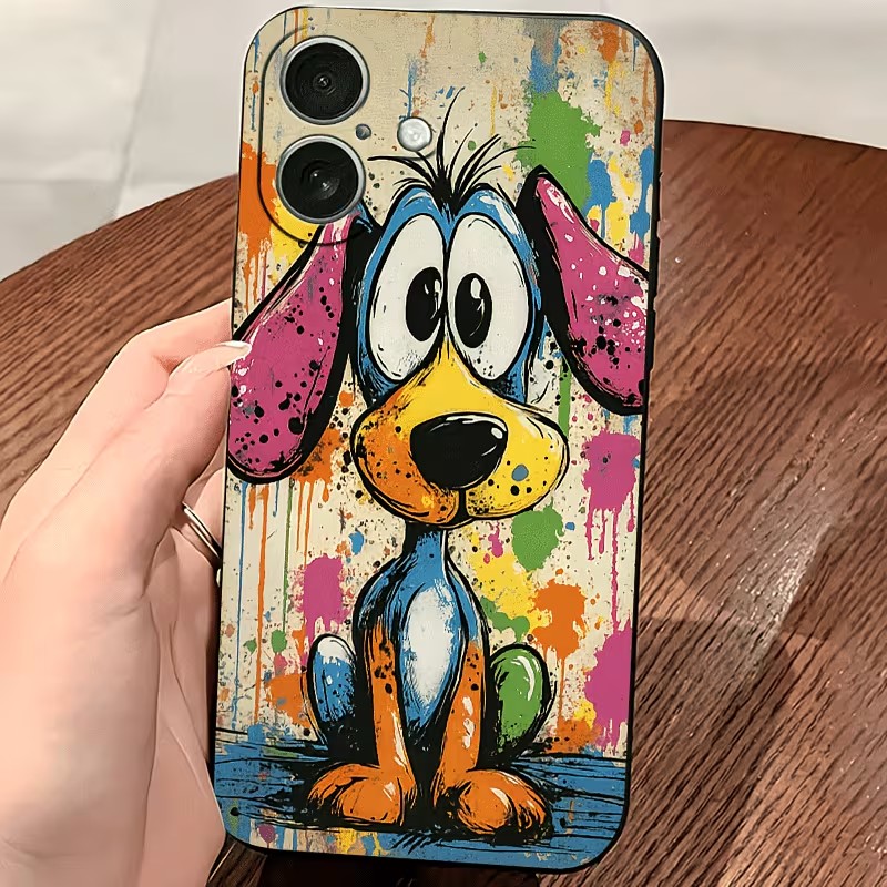 Graffiti Colored Puppy TPU Pho - Apple Iphone 15 ulasan dan harga