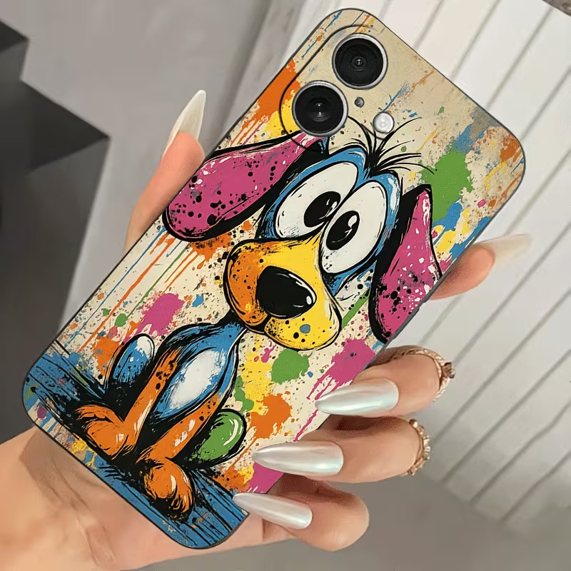 Graffiti Colored Puppy TPU Pho - Apple Iphone 15 ulasan dan harga