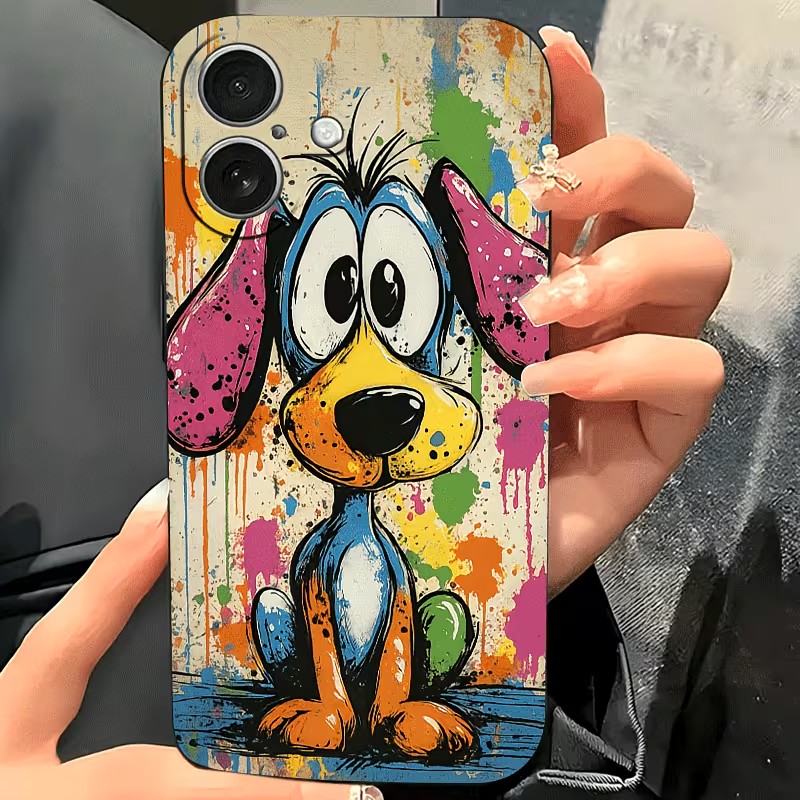Graffiti Colored Puppy TPU Pho - Apple Iphone 15 ulasan dan harga