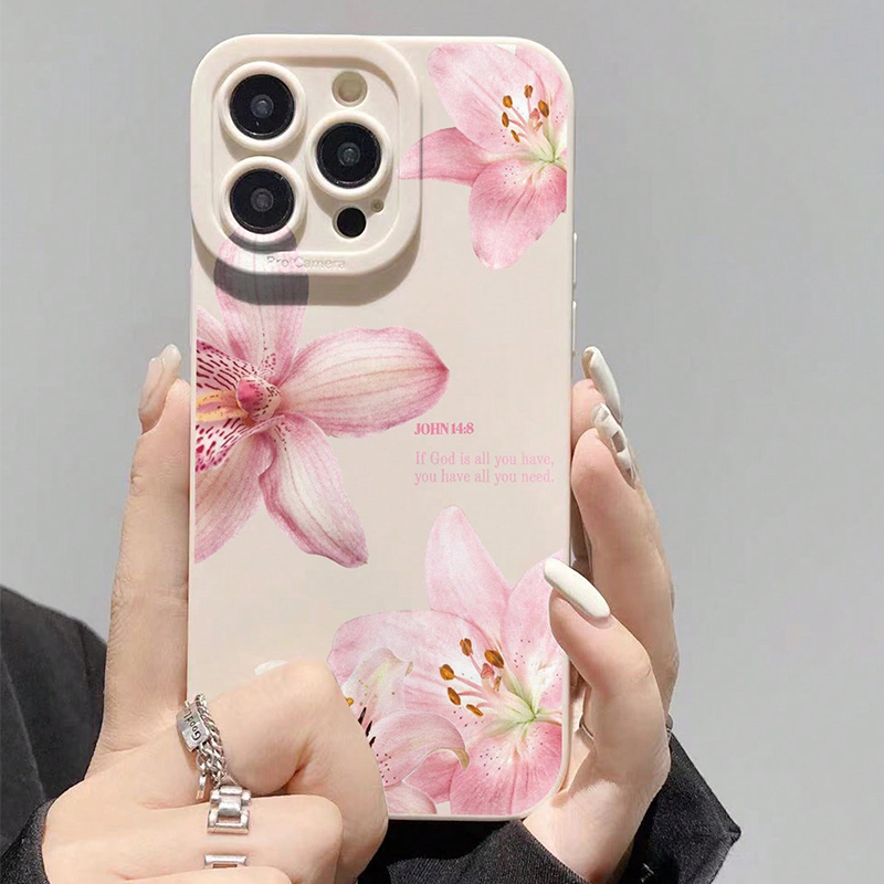 Blue Floral Painted Silicone C - Samsung Galaxy A55 ulasan dan harga