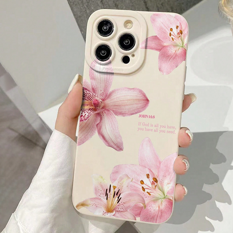 Blue Floral Painted Silicone C - Samsung Galaxy A55 ulasan dan harga