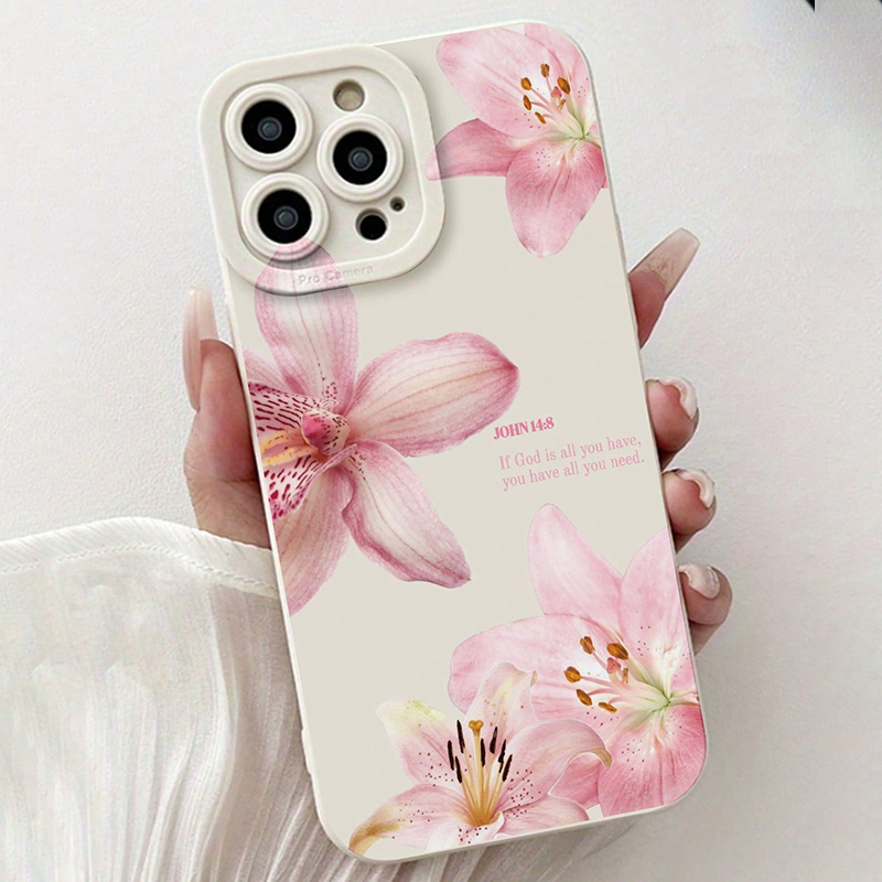 Blue Floral Painted Silicone C - Samsung Galaxy A55 ulasan dan harga