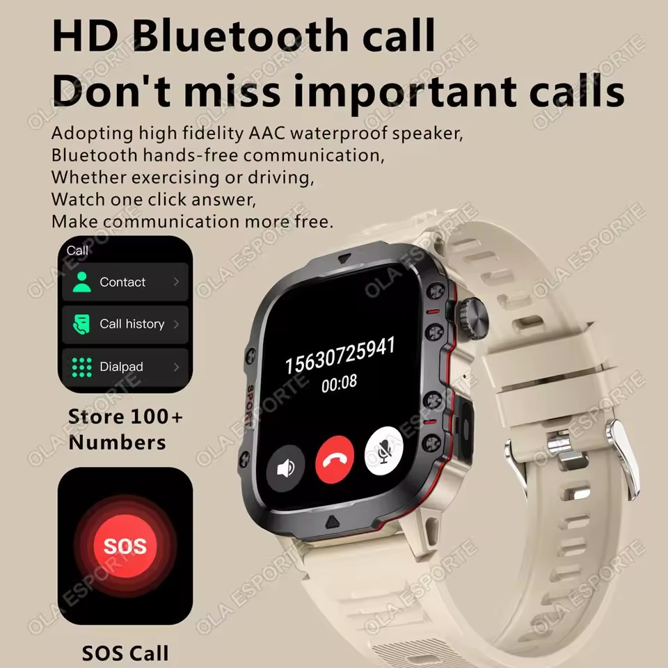 2026 New Military Smart Watch  - Smartwatch Custom ulasan dan harga