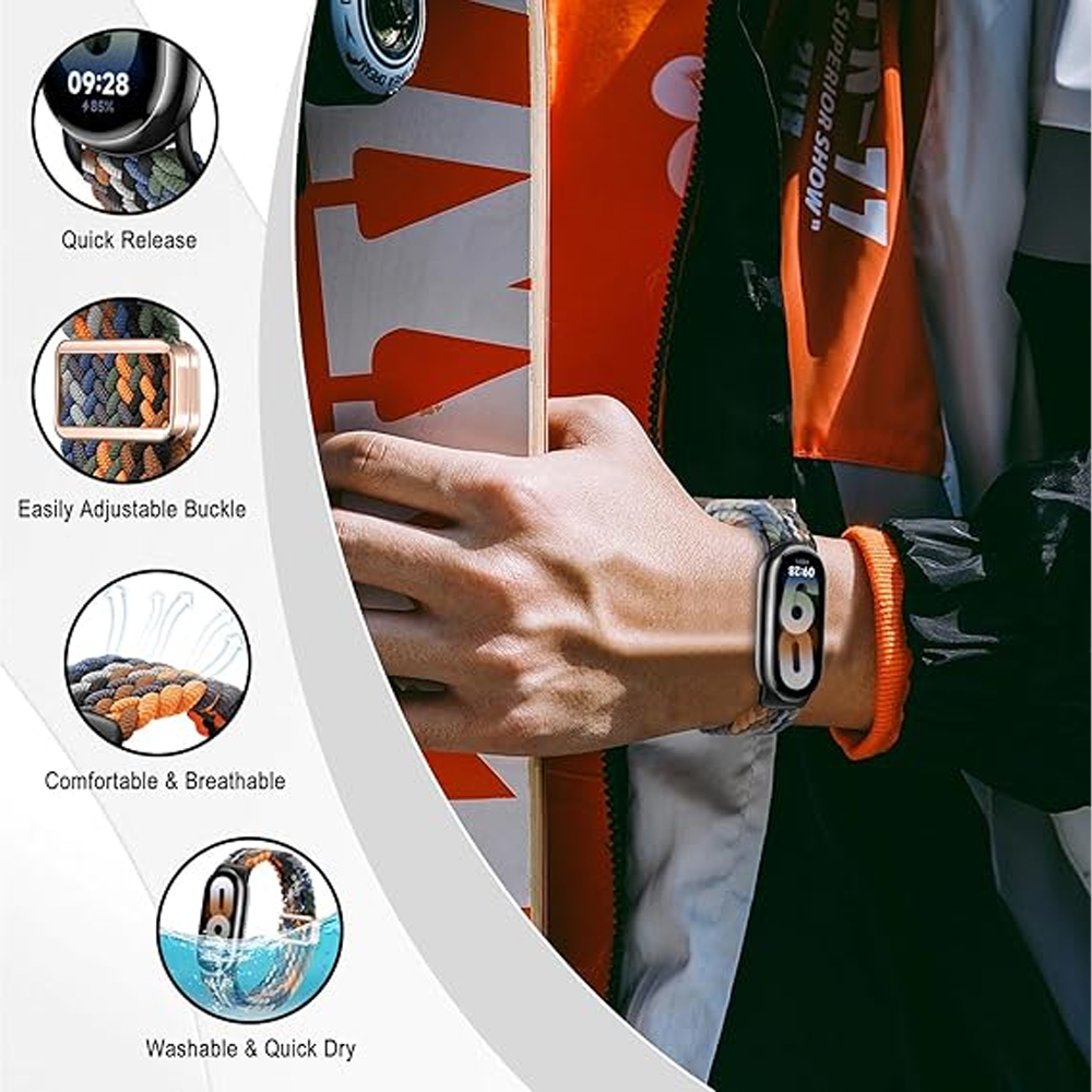 Straps for Xiaomi Mi Band 10 9 - Solo Loop Strap ulasan dan harga