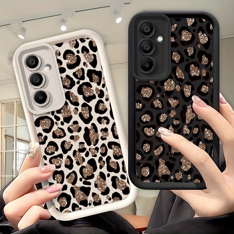 Glitter Leopard Print Silicone - Samsung Galaxy A55 ulasan dan harga