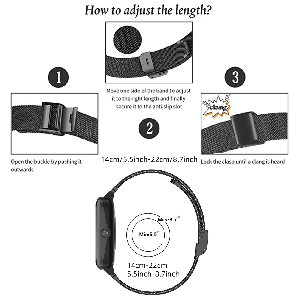 Metal Bands for Garmin Vivoact - Stainless Mesh Band ulasan dan harga