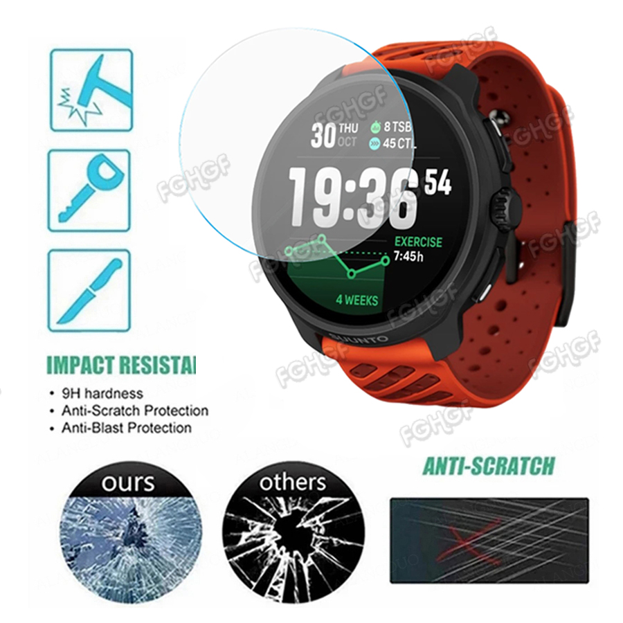 Tempered Glass Protective Film - Smartwatch Watch Accessories ulasan dan harga