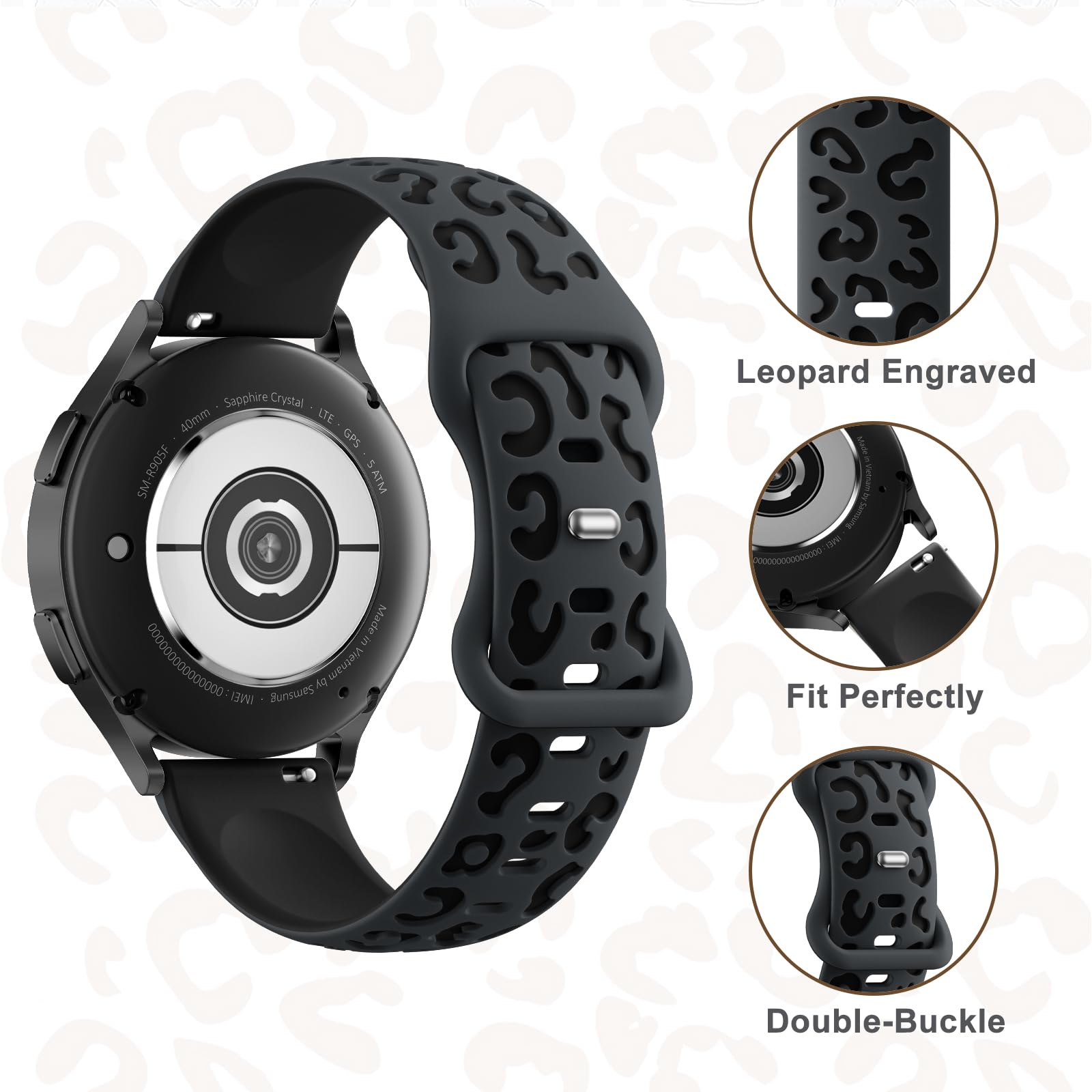 20mm Engraved Strap For Amazfi - Titan Smartwatch Accessories ulasan dan harga