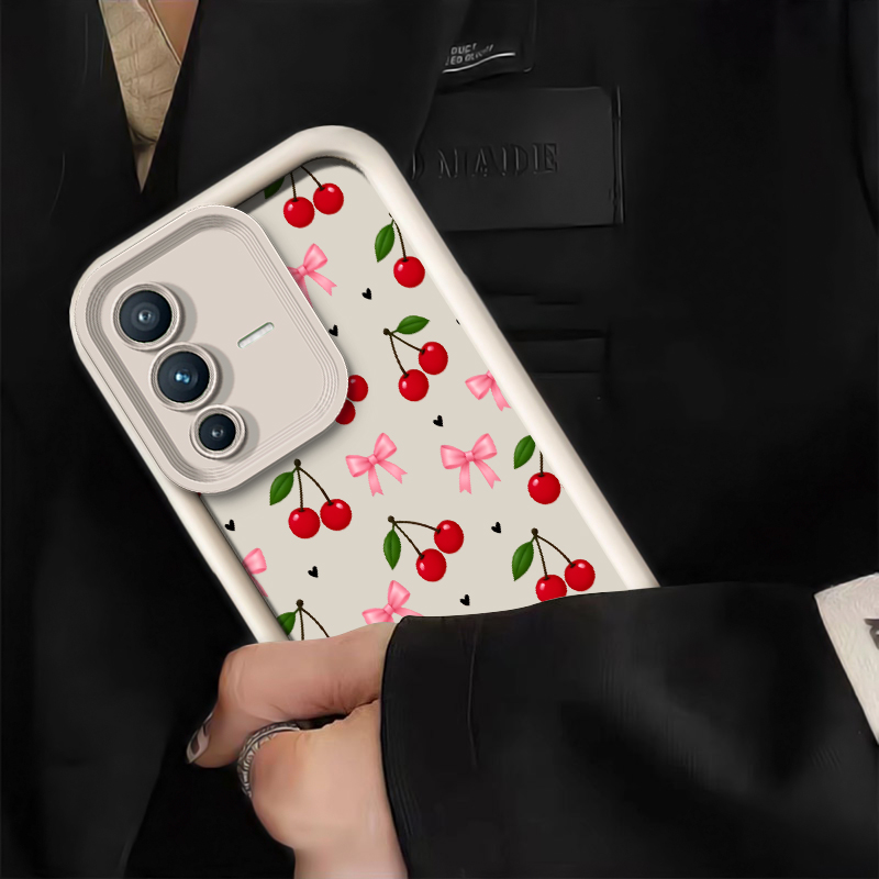 Bow Cherry Pattern Phone Case  - Vivo V40 ulasan dan harga