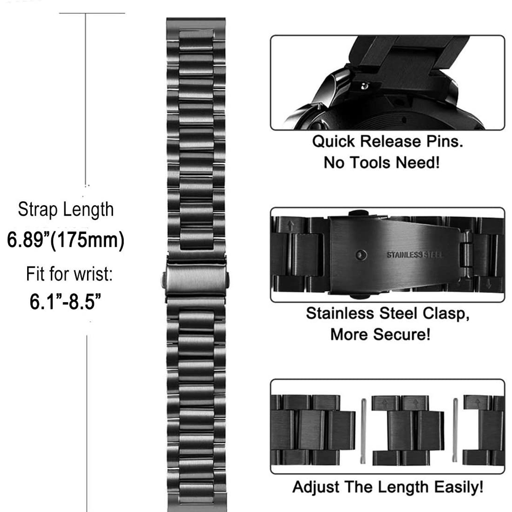 Steel Strap For Huawei Watch G - Titan Smartwatch Accessories ulasan dan harga