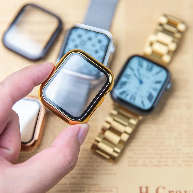 Glass+case For Apple Watch ban - Garmin Smartwatch Accessories ulasan dan harga