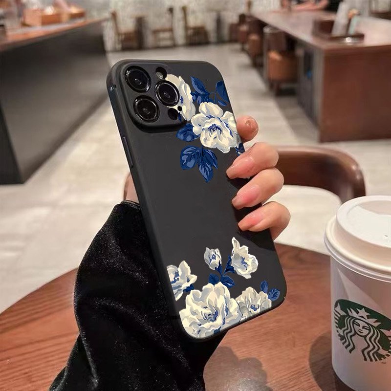 Blue and White Flower Phone Ca - Samsung Galaxy A55 ulasan dan harga